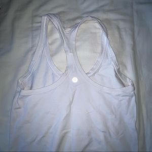 Lululemon White Cool Racerback Tank